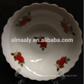 porcelain salad bowl with 4 decal ceramic salad bowl